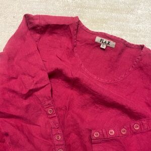 FLAX Magenta Top